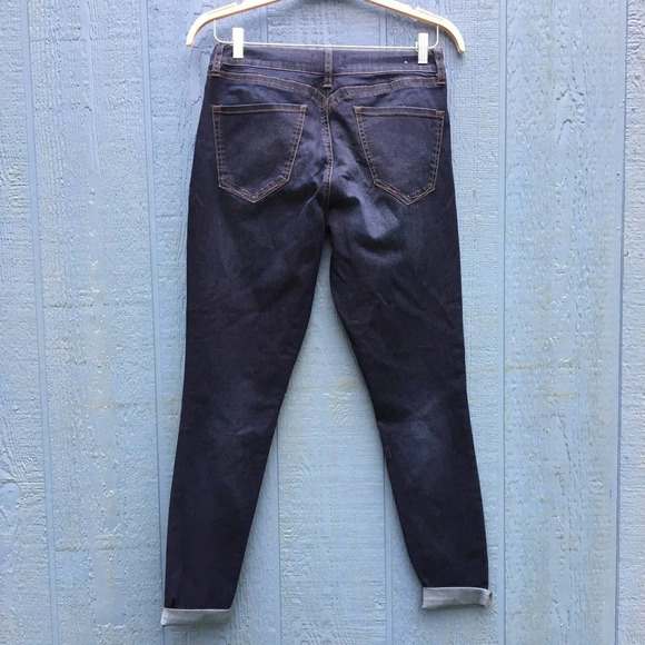 Yummie Women's Size 31 Dark Washed Blue Super Skinny Jeans - Picture 5 of 6